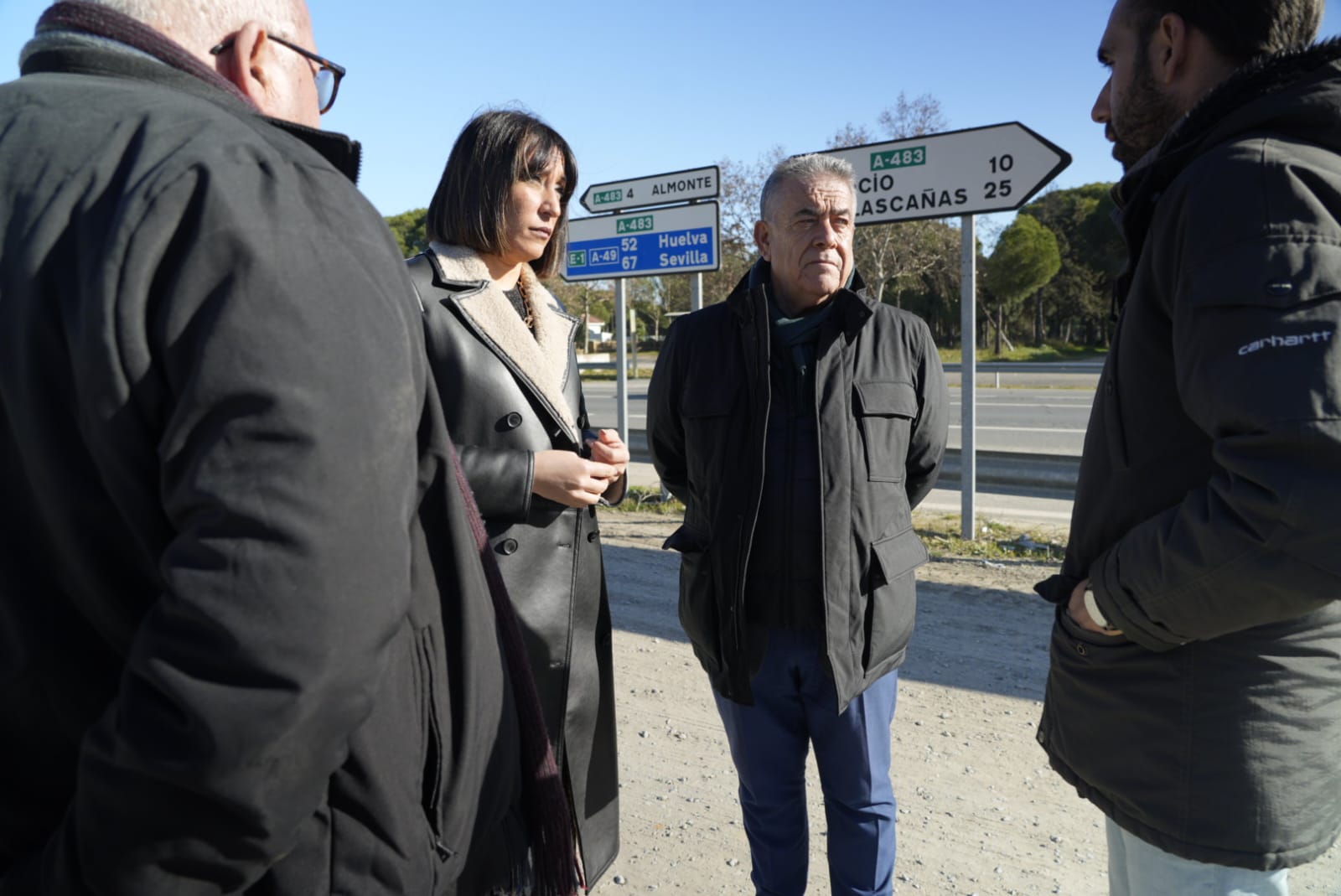 El alcalde de Almonte agradece públicamente a la Junta de Andalucía el tercer carril de la carretera A-483 entre Almonte y El Rocío