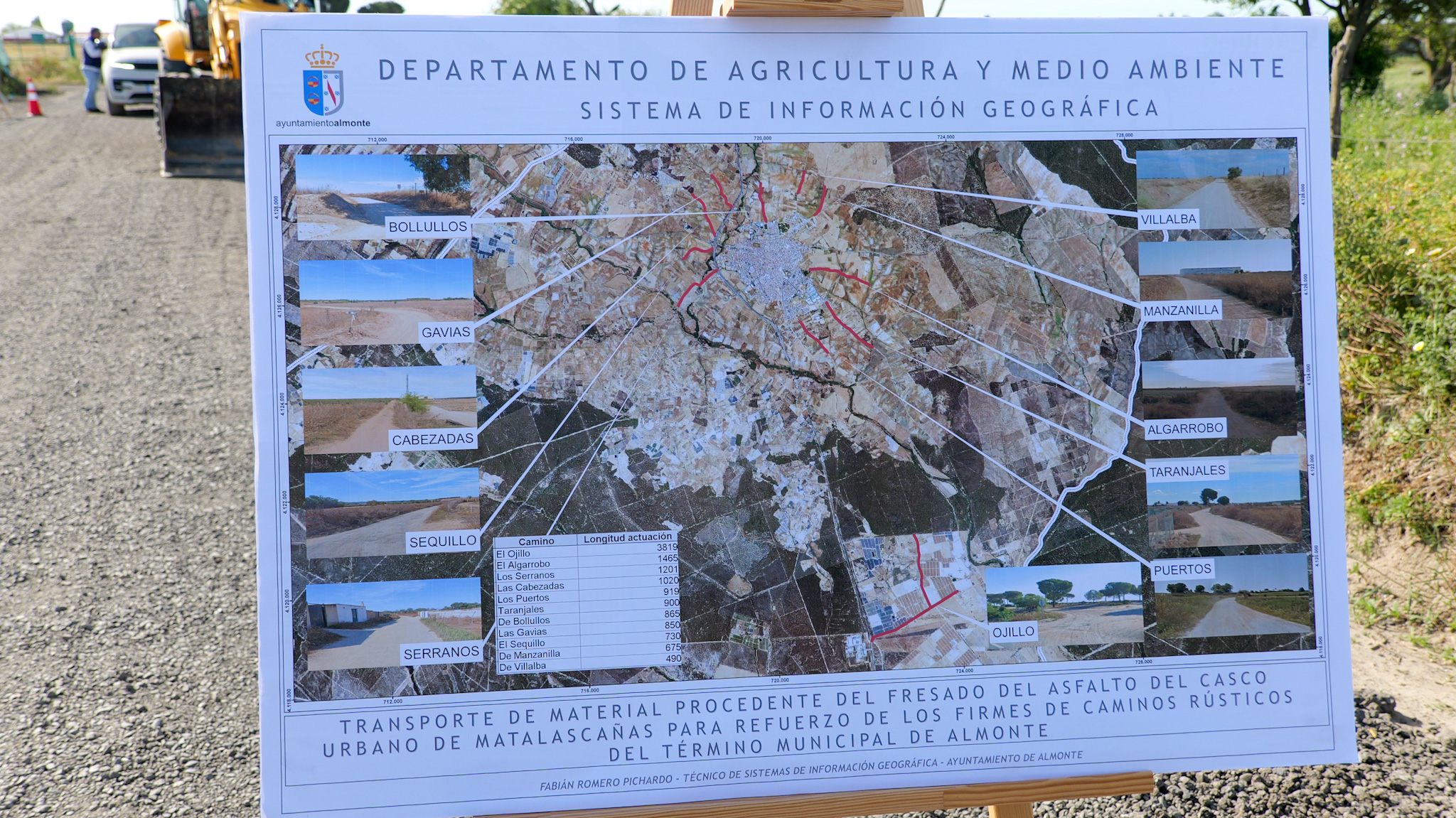 El Ayuntamiento de Almonte mejora la conexión entre el núcleo urbano y sus principales caminos rurales