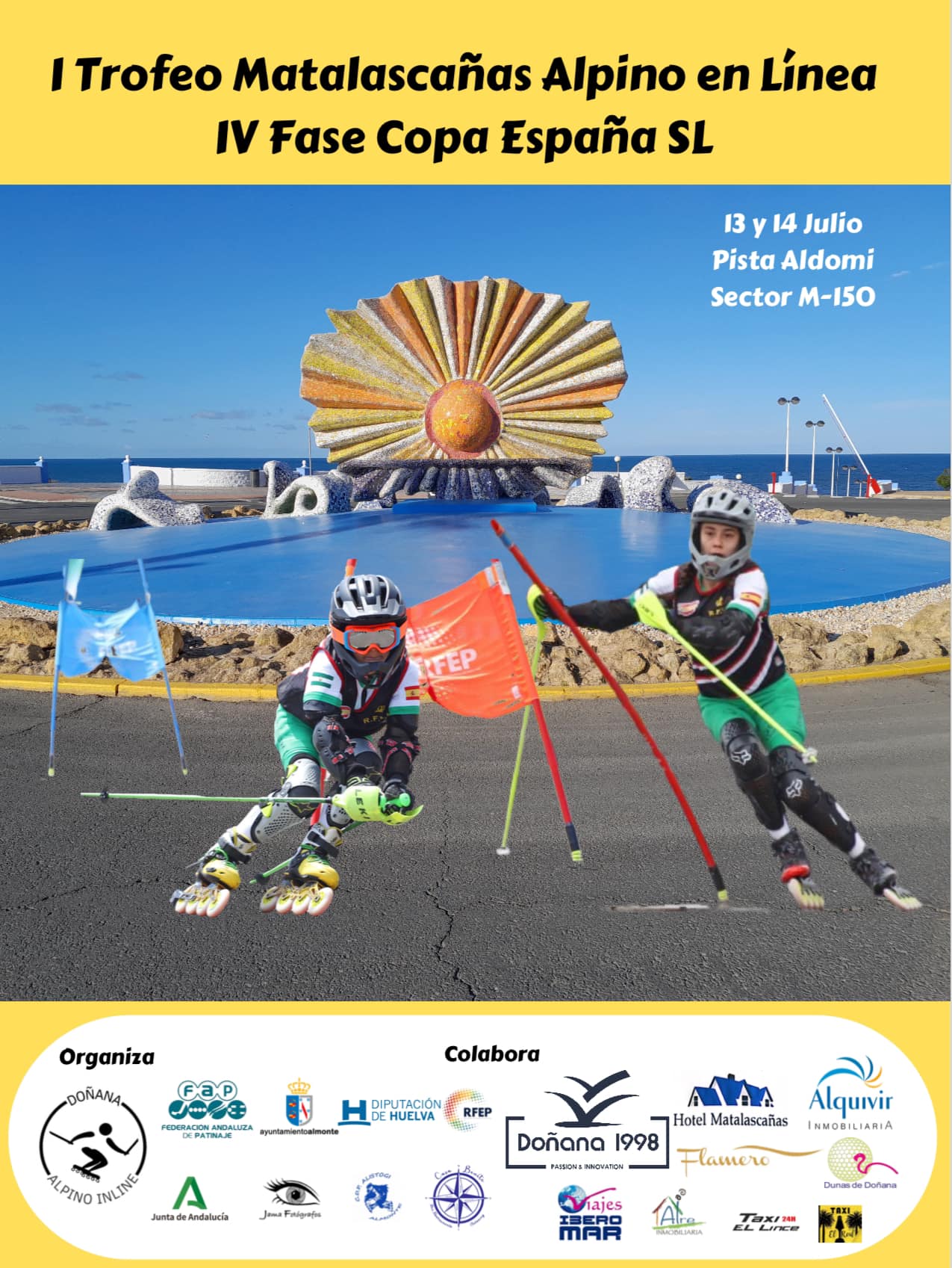 Cartel Trofeo Matalascañas Patinaje Alpino