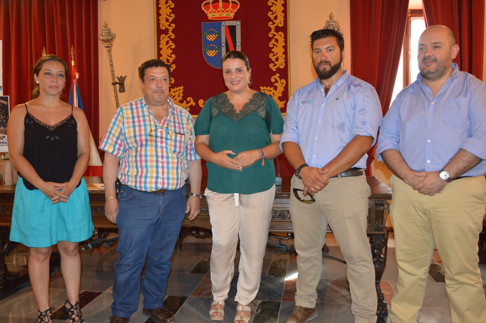 Alcaldesa, concejales y empresarios