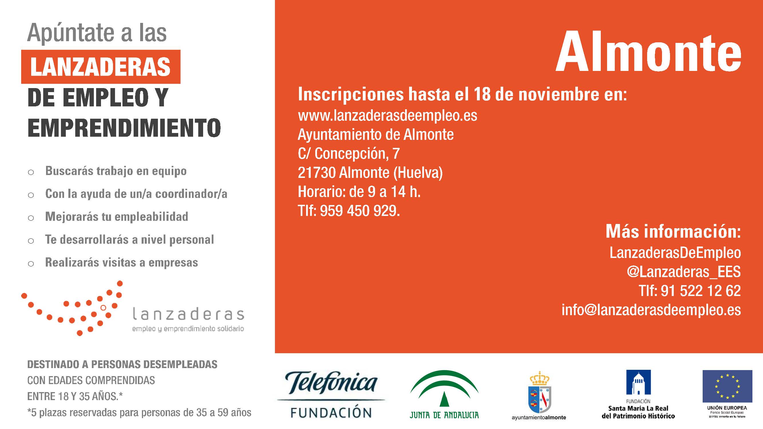 Cartel Lanzadera Empleo Almonte
