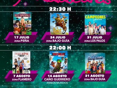 Cartel Cine en la orilla d Matalascañas
